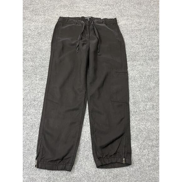 Eileen Fisher Tencel Linen Chambray Cargo Pant PS Utility Y2K Minimalist Coastal - Picture 1 of 15